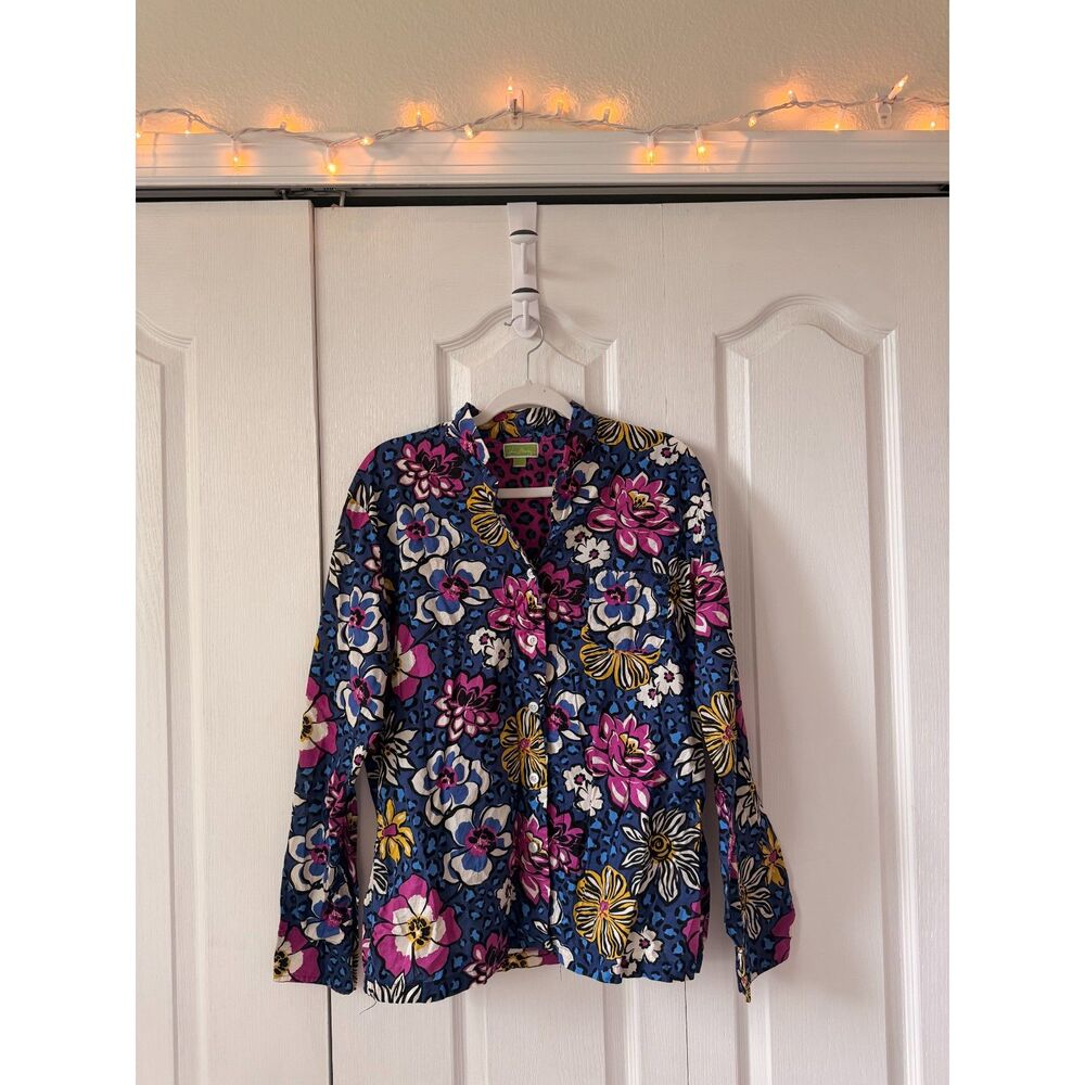 Vera Bradley "African Violet" Two-Piece Pajama Set, Women's Large
